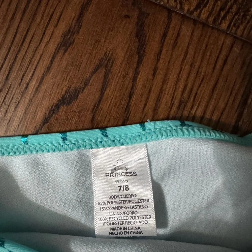 nWT DISNEY Mermaid Scale Swim Skirt and Bikini Bottom Girls Size 7/8